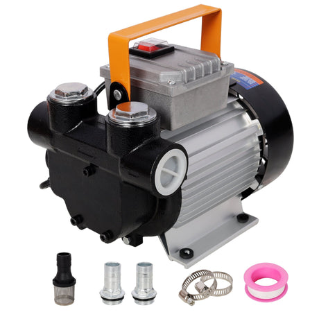 110V AC Portable Self-Priming Fuel Pump Fast Transfer Pump for Diesel Kerosene Biodiesel - Fab Heavy Parts