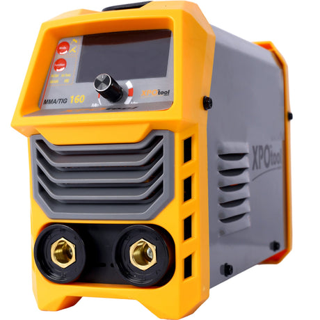 110V/220V Portable ARC Welder Actual 160A ARC/Lift TIG Welding Machine Dual Voltage Electric MMA Inversor Soldador With Lift Tig IGBT Inverter Yellow+Grey - Fab Heavy Parts