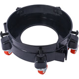 11.2 Inch Bucket Dolly Removable Rolling Bucket 5 Roll Swivel Casters Turning - Black - Fab Heavy Parts