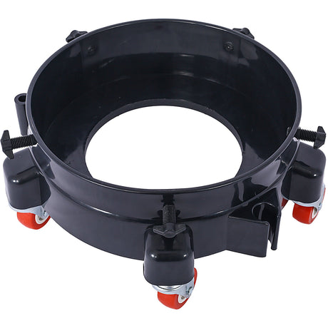 11.2 Inch Bucket Dolly Removable Rolling Bucket 5 Roll Swivel Casters Turning - Black - Fab Heavy Parts