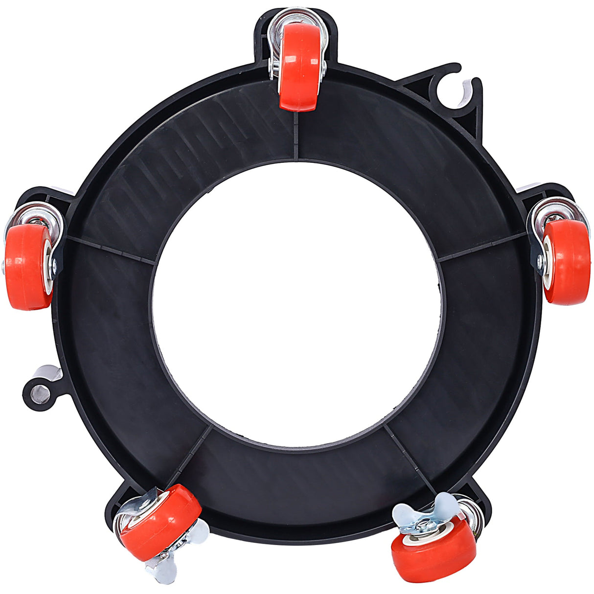 11.2 Inch Bucket Dolly Removable Rolling Bucket 5 Roll Swivel Casters Turning - Black - Fab Heavy Parts