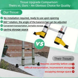 11.5 FT Aluminum Telescoping Ladder 330 Lbs Capacity Equipped with 360 ° Rotatable Stabilizer Bar and Metal Tool Suction Magnetic Strip - Fab Heavy Parts