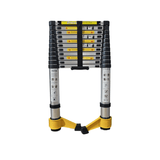 11.5 FT Aluminum Telescoping Ladder 330 Lbs Capacity Equipped with 360 ° Rotatable Stabilizer Bar and Metal Tool Suction Magnetic Strip - Fab Heavy Parts