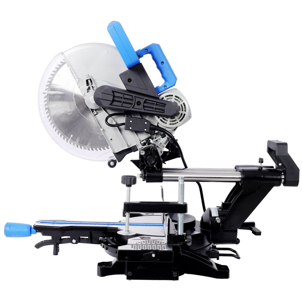 12 Inch Dual Bevel Sliding Miter Saw with Laser Guide 80T Blade with Extension Table 4.2x13 Inch Cutting Capacity ETL Certificate - Fab Heavy Parts