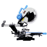 12 Inch Dual Bevel Sliding Miter Saw with Laser Guide 80T Blade with Extension Table 4.2x13 Inch Cutting Capacity ETL Certificate - Fab Heavy Parts