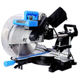 12 Inch Dual Bevel Sliding Miter Saw with Laser Guide 80T Blade with Extension Table 4.2x13 Inch Cutting Capacity ETL Certificate - Fab Heavy Parts