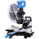 12 Inch Dual Bevel Sliding Miter Saw with Laser Guide 80T Blade with Extension Table 4.2x13 Inch Cutting Capacity ETL Certificate - Fab Heavy Parts
