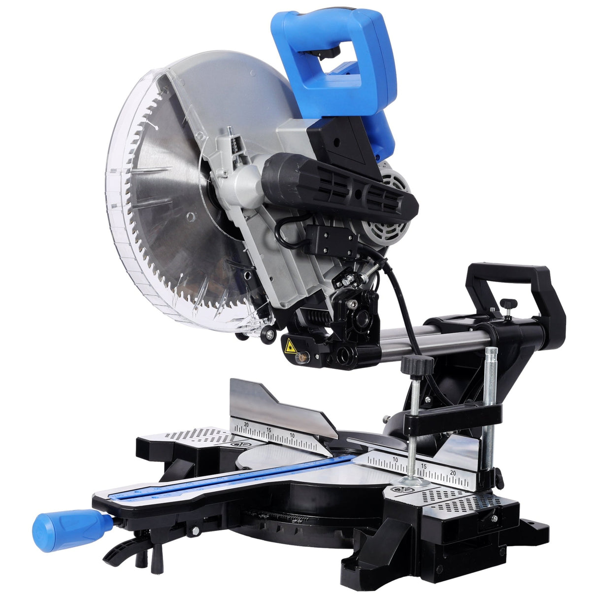12 Inch Dual Bevel Sliding Miter Saw with Laser Guide 80T Blade with Extension Table 4.2x13 Inch Cutting Capacity ETL Certificate - Fab Heavy Parts