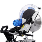 12 Inch Dual Bevel Sliding Miter Saw with Laser Guide 80T Blade with Extension Table 4.2x13 Inch Cutting Capacity ETL Certificate - Fab Heavy Parts