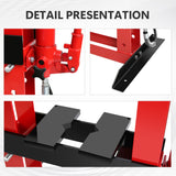 12 - Ton Adjustable Benchtop Hydraulic Shop Press for Garage w/Stamping Plates & Pressure Manual Hand Pump - Fab Heavy Parts