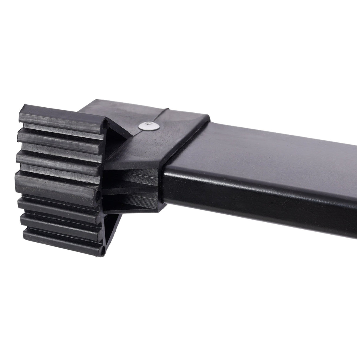 12.5FT Telescopic Ladder Aluminum Ladder with Non - Slip Feet and Stable Hook Portable Extension Ladder for Household and Outdoor Working 330lbs Capacity - Black - Fab Heavy Parts