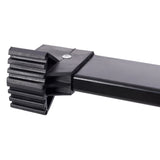 12.5FT Telescopic Ladder Aluminum Ladder with Non - Slip Feet and Stable Hook Portable Extension Ladder for Household and Outdoor Working 330lbs Capacity - Black - Fab Heavy Parts