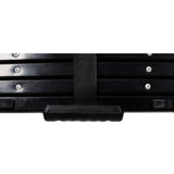 12.5FT Telescopic Ladder Aluminum Ladder with Non - Slip Feet Portable Extension Ladder for Household and Outdoor Working 330lb Capacity - Black - Fab Heavy Parts