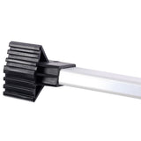 12.5FT Telescopic Ladder Aluminum Ladder with Non - Slip Feet With Stabilizer Portable Extension Ladder for Household and Outdoor Working 330lbs Capacity - Silver - Fab Heavy Parts