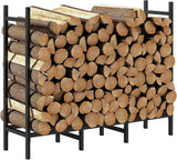 12.7FT Outdoor Firewood Rack with Cover 52x14.2x46.1in, Heavy Duty Firewood Holder & 600D Oxford Waterproof Cover for Fireplace, Patio, Indoor Outdoor - Fab Heavy Parts