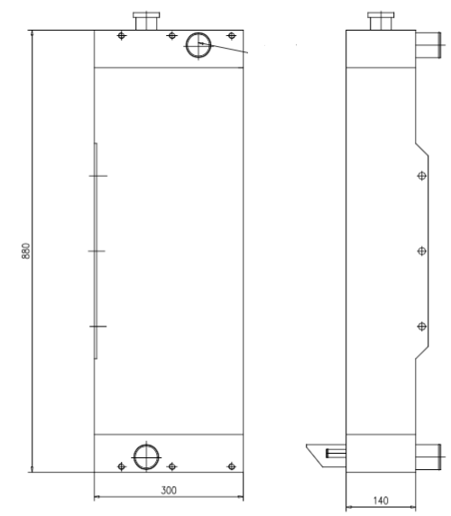 Refroidisseur d'eau 14373456 pour pelle Volvo EW160