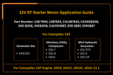 Motor de arranque 12V 9T 138-7454 1387454 compatible con motor Caterpillar CAT 3003 3011C 3013C 3014 C1.1