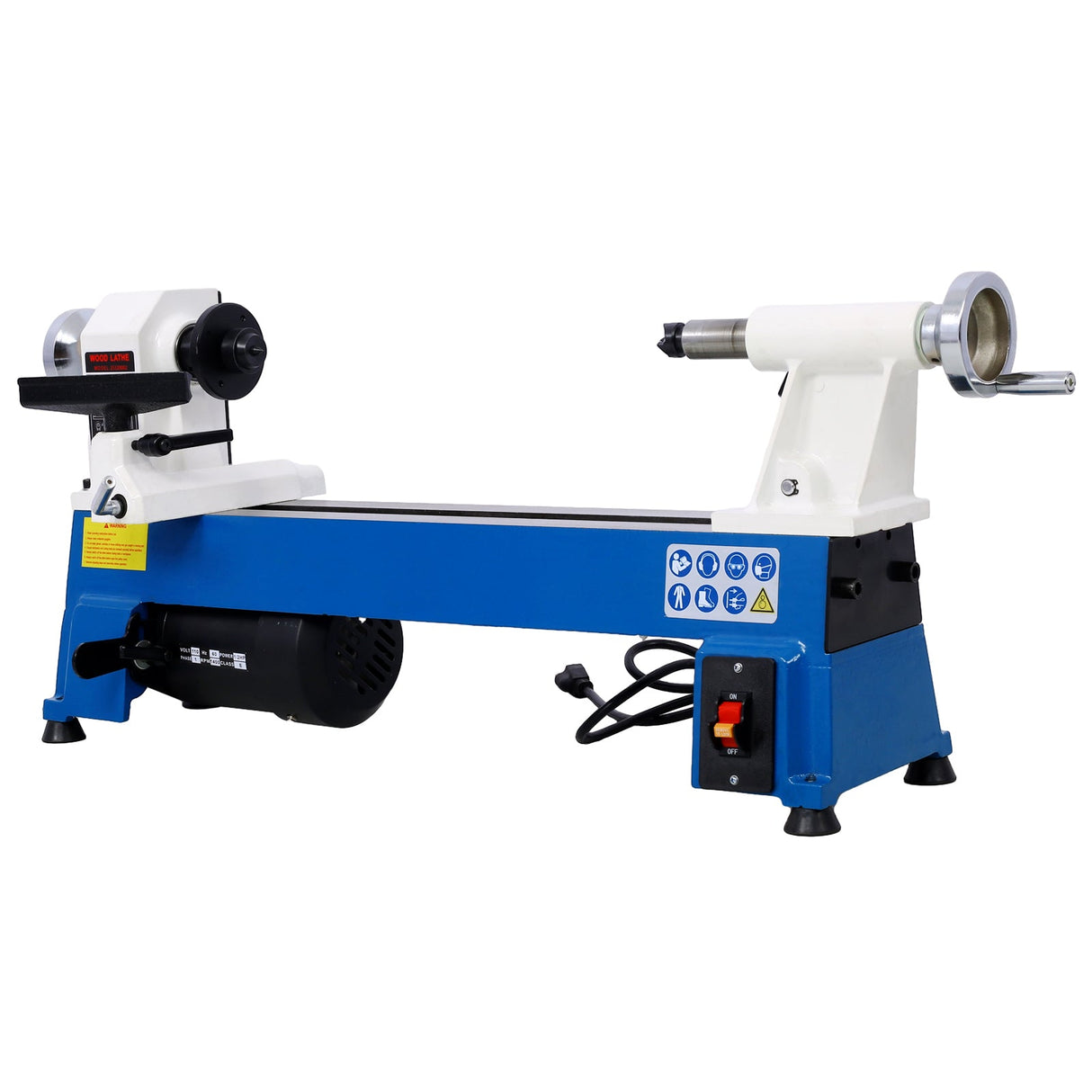 1/2HP Multifunctional Power Benchtop Wood Lathe 10' x 18' 5 Variable Speeds 500/750/1150/1800/3200RPM - Fab Heavy Parts