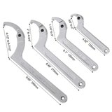 12Pcs Adjustable Hook C Spanner Wrench Set Pin Spanner Wrench Tool Kit Multiple Inch Size Range - Fab Heavy Parts