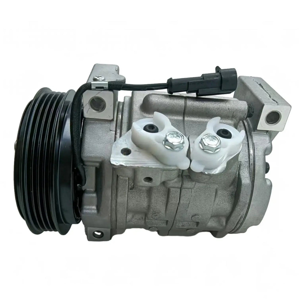 12V 10S11C 4PK 110mm Air Conditioning Compressor 008012969U91 for Mahindra Tractor 6065 6075 7095 8090 8100 - Fab Heavy Parts