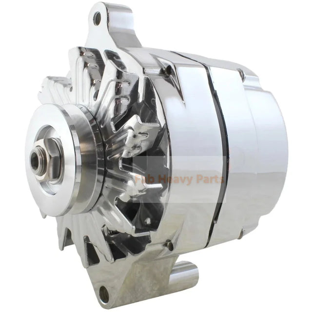 12V 110A Alternator C4TF-10300-B C4TZ-10346-B Fits for Chrome SB Ford 1G Style 110 AMP 1 WireMustang 289 302 351 V8 10SI V