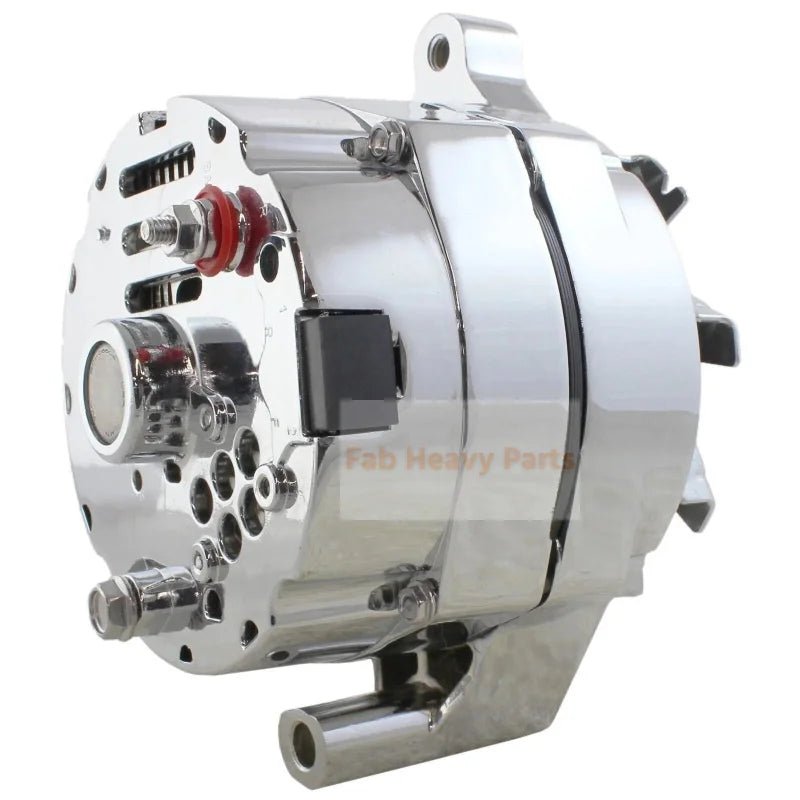 12V 110A Alternator C4TF - 10300 - B C4TZ - 10346 - B Fits for Chrome SB Ford 1G Style 110 AMP 1 WireMustang 289 302 351 V8 10SI V - Fab Heavy Parts