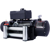12V 12000LB Electric Winch Towing Trailer Steel Cable Off Road Waterproof Wire Cable - Fab Heavy Parts