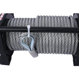 12V 12000LB Electric Winch Towing Trailer Steel Cable Off Road Waterproof Wire Cable - Fab Heavy Parts