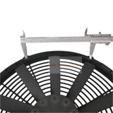 12V 14" Aftermarket 30101509 VA08-AP51/C-23A Medium Profile Electric Puller Fan for Excavator Bulldozer Loader Roller Crane Truck Trailer