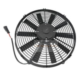 12V 14" Aftermarket 30101509 VA08-AP51/C-23A Medium Profile Electric Puller Fan for Excavator Bulldozer Loader Roller Crane Truck Trailer