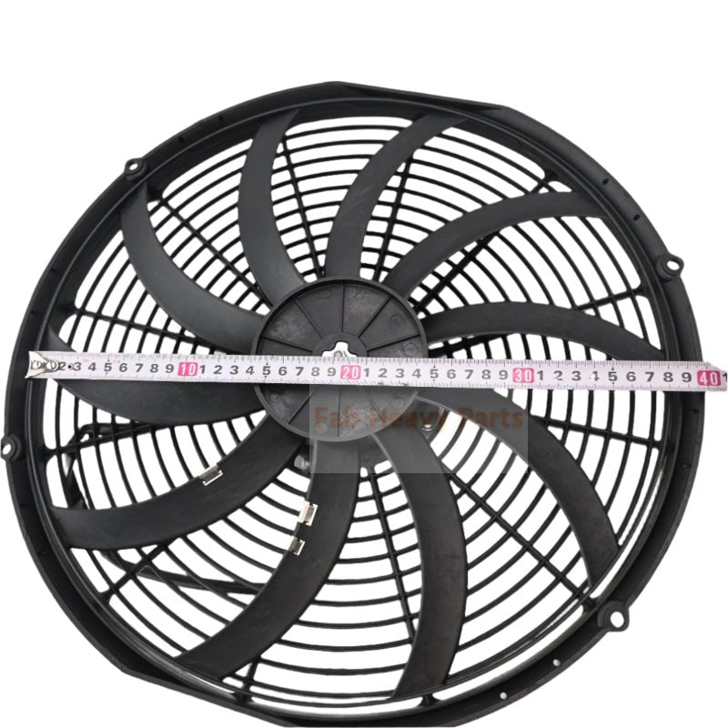 12V 16.00" High Performance Pusher Fan 30102047 VA18-AP70/LL-86S Straight Blades - Fab Heavy Parts