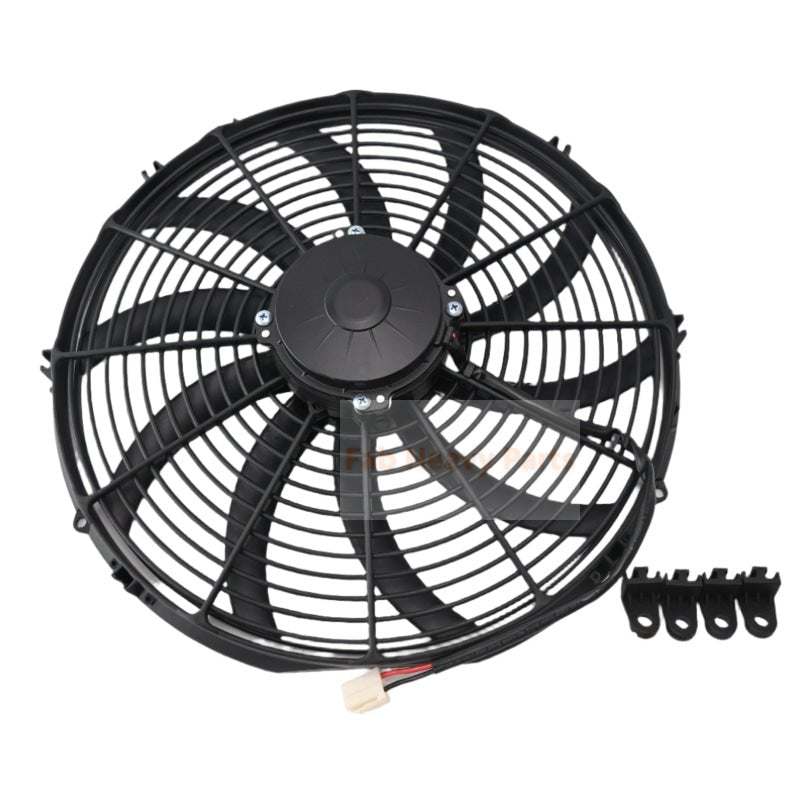 12V 16.00" High Performance Pusher Fan 30102047 VA18-AP70/LL-86S Straight Blades - Fab Heavy Parts