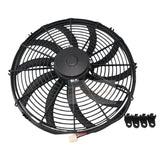 12V 16.00" High Performance Pusher Fan 30102047 VA18-AP70/LL-86S Straight Blades - Fab Heavy Parts