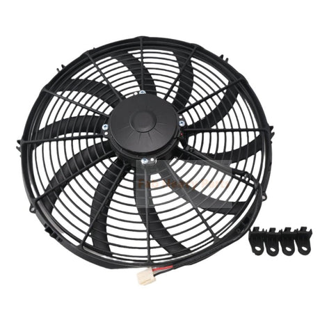 12V 16.00" High Performance Pusher Fan 30102047 VA18-AP70/LL-86S Straight Blades - Fab Heavy Parts