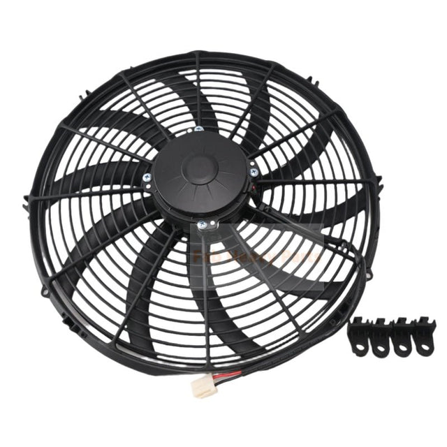 12V 16.00" High Performance Pusher Fan 30102047 VA18-AP70/LL-86S Straight Blades - Fab Heavy Parts