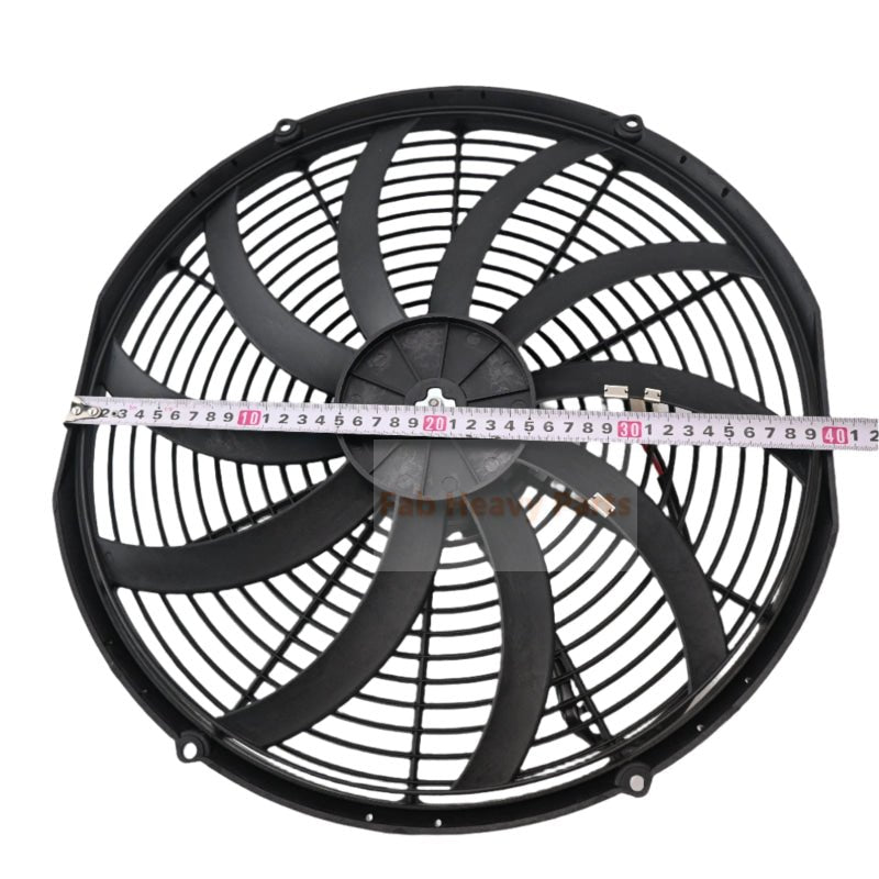 12V 16.00" High Performance Pusher Fan 30102047 VA18-AP70/LL-86S Straight Blades - Fab Heavy Parts