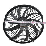 12V 16.00" High Performance Pusher Fan 30102047 VA18-AP70/LL-86S Straight Blades - Fab Heavy Parts