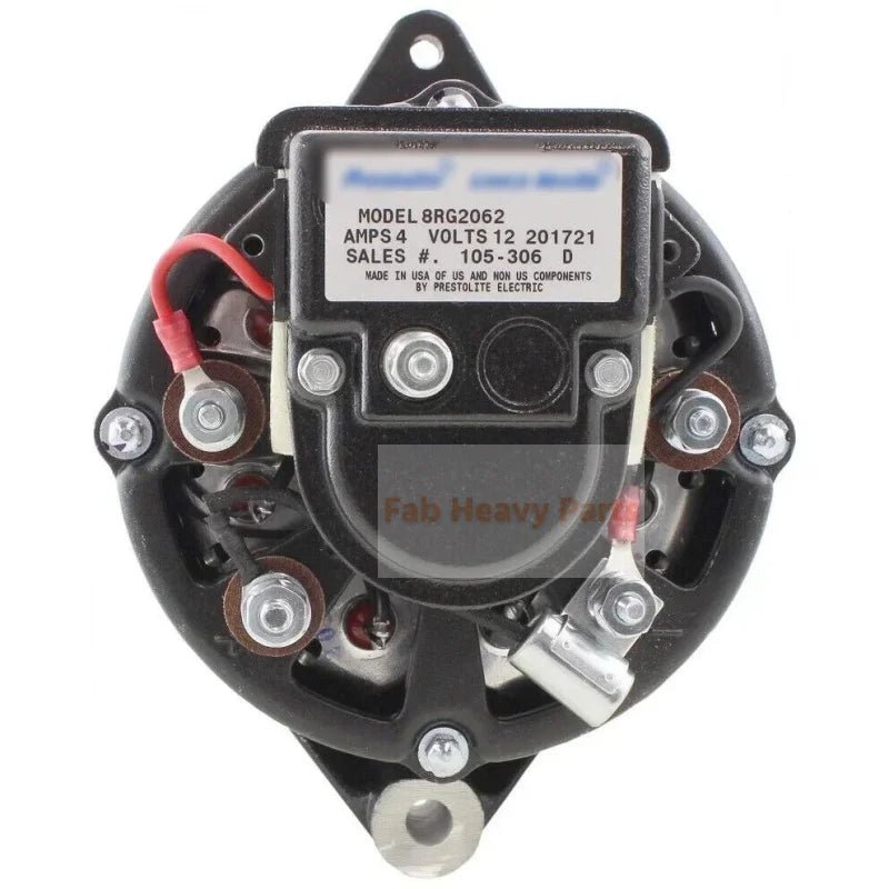 12V 51A Alternator 110256 110 - 293 8MR2036K Fits for Mercruiser Engine - Marine Model 340 MIE w/Borg Warner MK4 GM 7.4L - 454ci - 8cyl 1981 - 1987 - Fab Heavy Parts