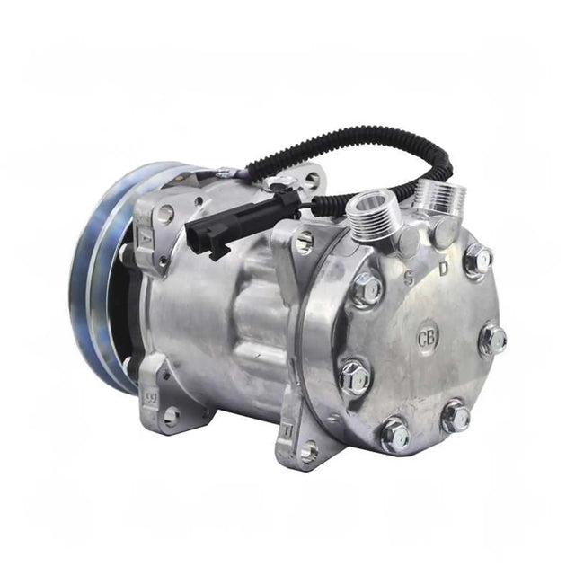 12V 7H15 2A 132MM Air Conditioning Compressor 7637982 for Fiat Tempra Saloon 1990 - 1998 - Fab Heavy Parts