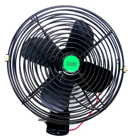 12V 8 Inch Cab Fan Air Circulating Fan for Excavator Loader Backhoe Tractor - Fab Heavy Parts