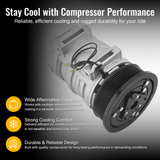 12V 8PK 123mm TM - 16HS A/C Compressor 103 - 56458 103 - 56403 103 - 56408 103 - 56417 435 - 56458 Fits for Seltec - Fab Heavy Parts