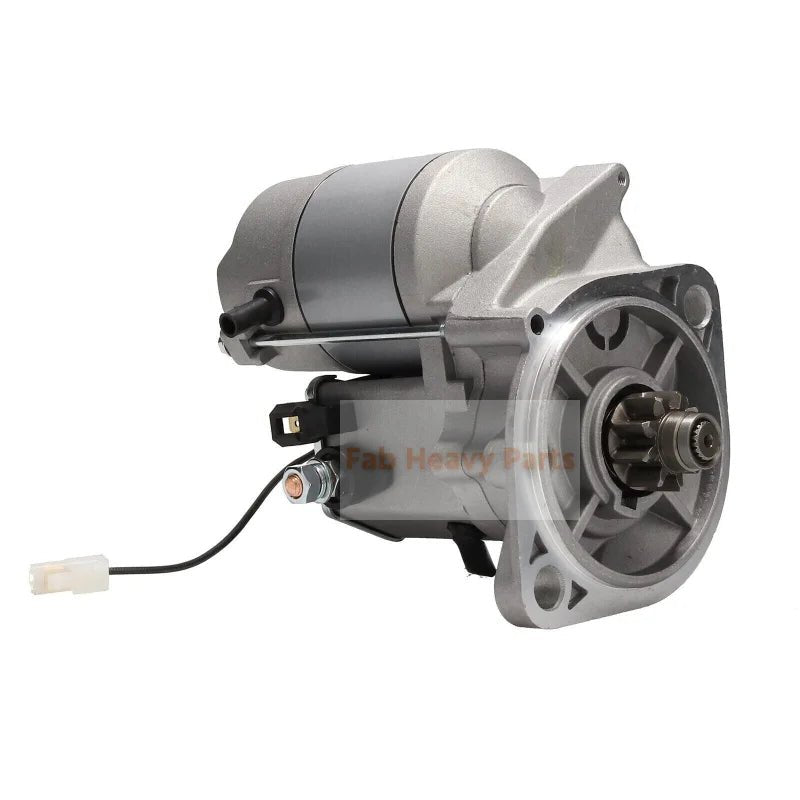 12V 9T Starter Motor 228000 - 1980 8 - 97048 - 967 - 2 228000 - 2000 Fits for Challenger Tractor MT225B MT255 MT255B MT260 Isekinouki 3 - 68 Diesel 2002 - 2008 - Fab Heavy Parts