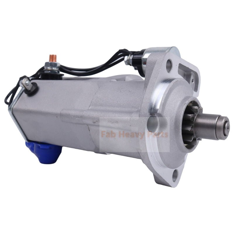 12V 9T Starter Motor Assembly 1J552 - 63010 428000 - 8310 Fits For Kubota SVL90 SVL90C Loader - Fab Heavy Parts