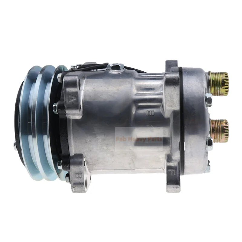 12V A/C Compressor 3361411734 Fits for New Holland Backhoe Loader B95B - Fab Heavy Parts