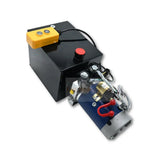 12V DC Double Acting Hydraulic Power Unit 8 Quart Steel Tank 3kW 1.8GPM 2900PSI SAE 8 Fits for Dump Trailer Car Lifting - Fab Heavy Parts