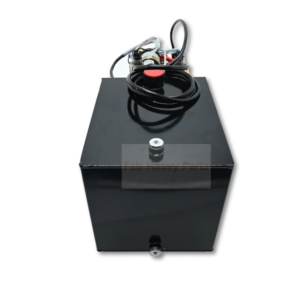 12V DC Double Acting Hydraulic Power Unit 8 Quart Steel Tank 3kW 1.8GPM 2900PSI SAE 8 Fits for Dump Trailer Car Lifting - Fab Heavy Parts