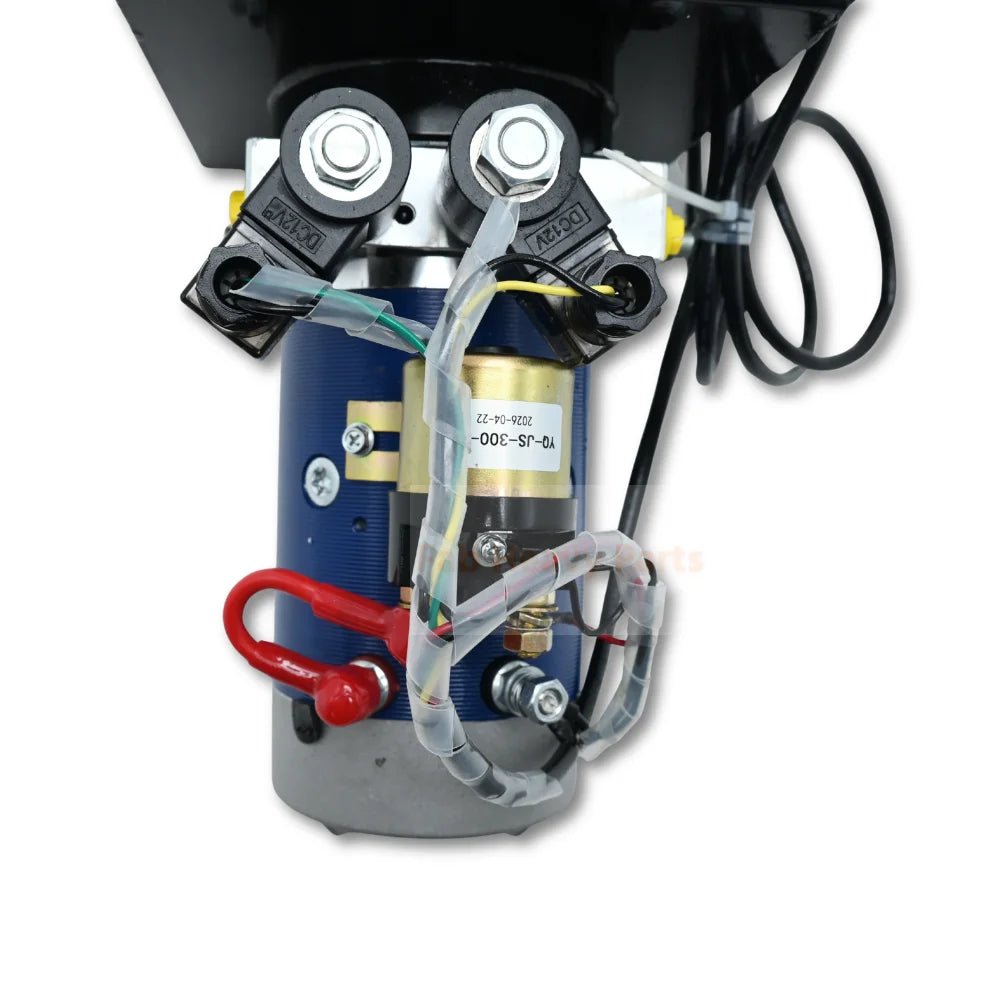 12V DC Double Acting Hydraulic Power Unit 8 Quart Steel Tank 3kW 1.8GPM 2900PSI SAE 8 Fits for Dump Trailer Car Lifting - Fab Heavy Parts