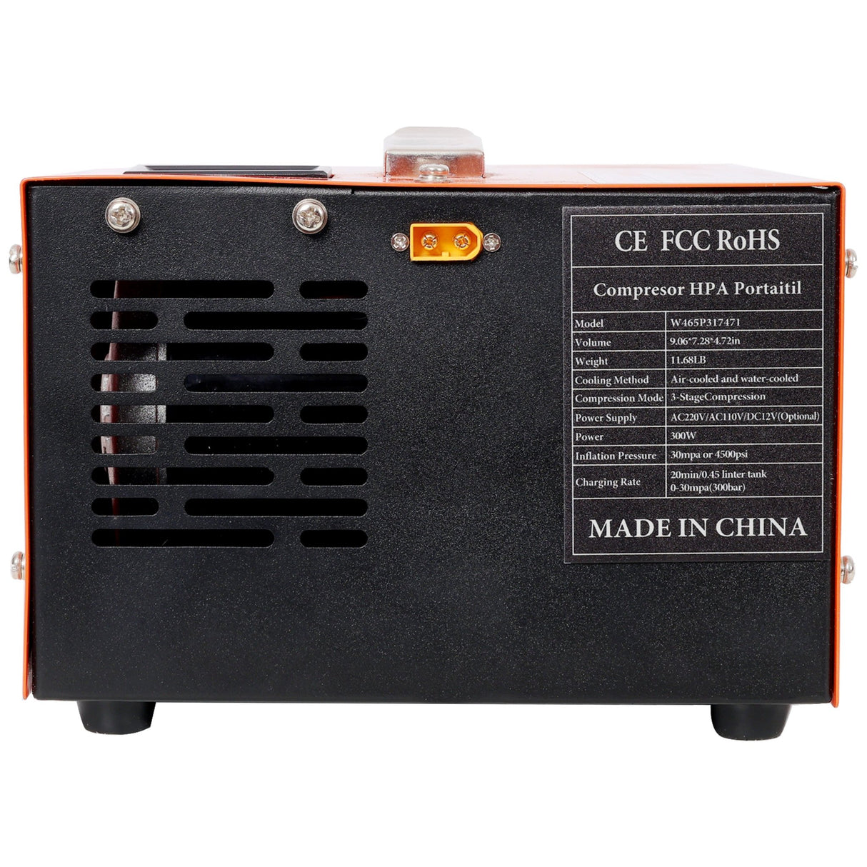 12V DC PCP Air Compressor Portable 4500 Psi Paintball 30MPa Rifle Pump 110V AC High Pressure Pump Scuba Tank Compressor Pump - Fab Heavy Parts