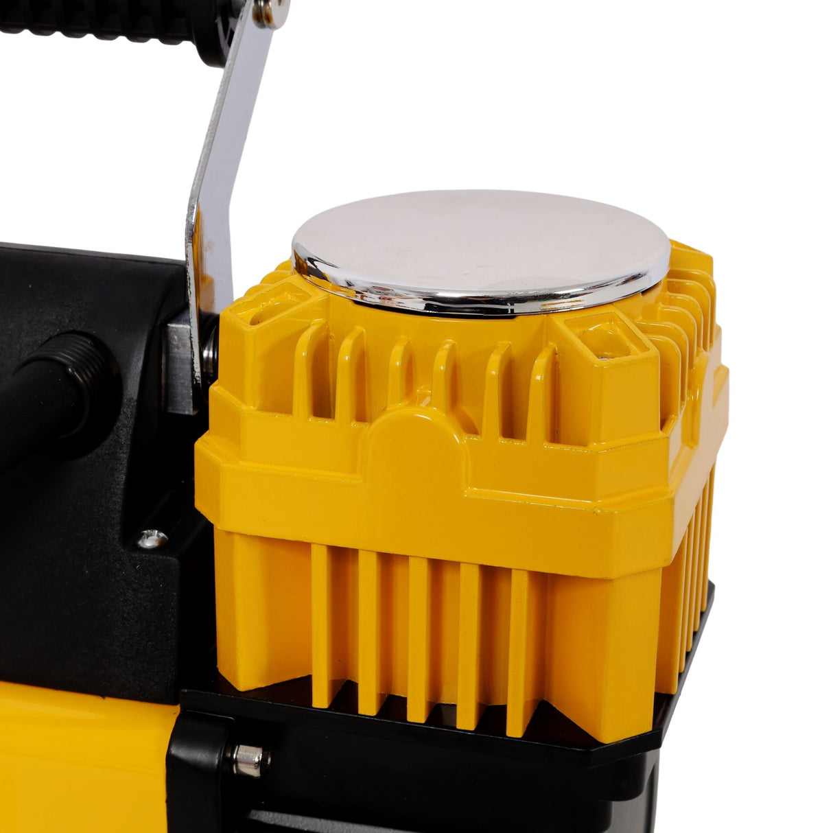 12V Dual Cylinder Heavy Duty Air Compressor Tire Inflator with Pressure Gauge Max 150 PSI - Fab Heavy Parts