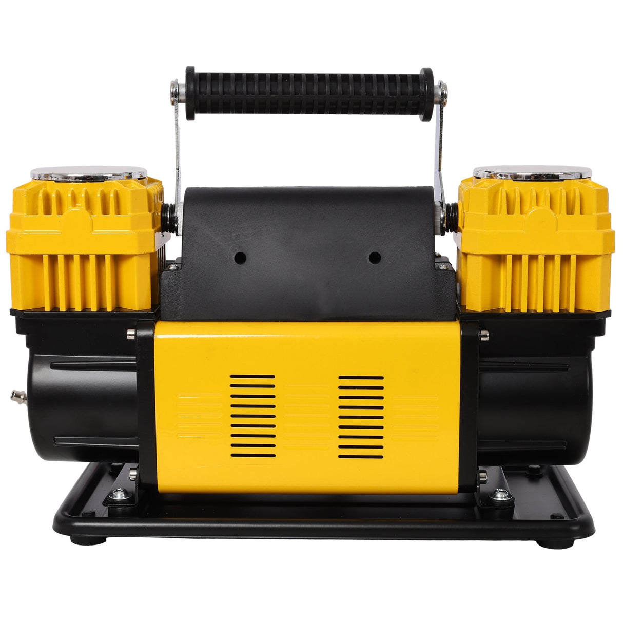 12V Dual Cylinder Heavy Duty Air Compressor Tire Inflator with Pressure Gauge Max 150 PSI - Fab Heavy Parts